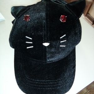 Kitty Cat Crush Velvet Baseball Cap